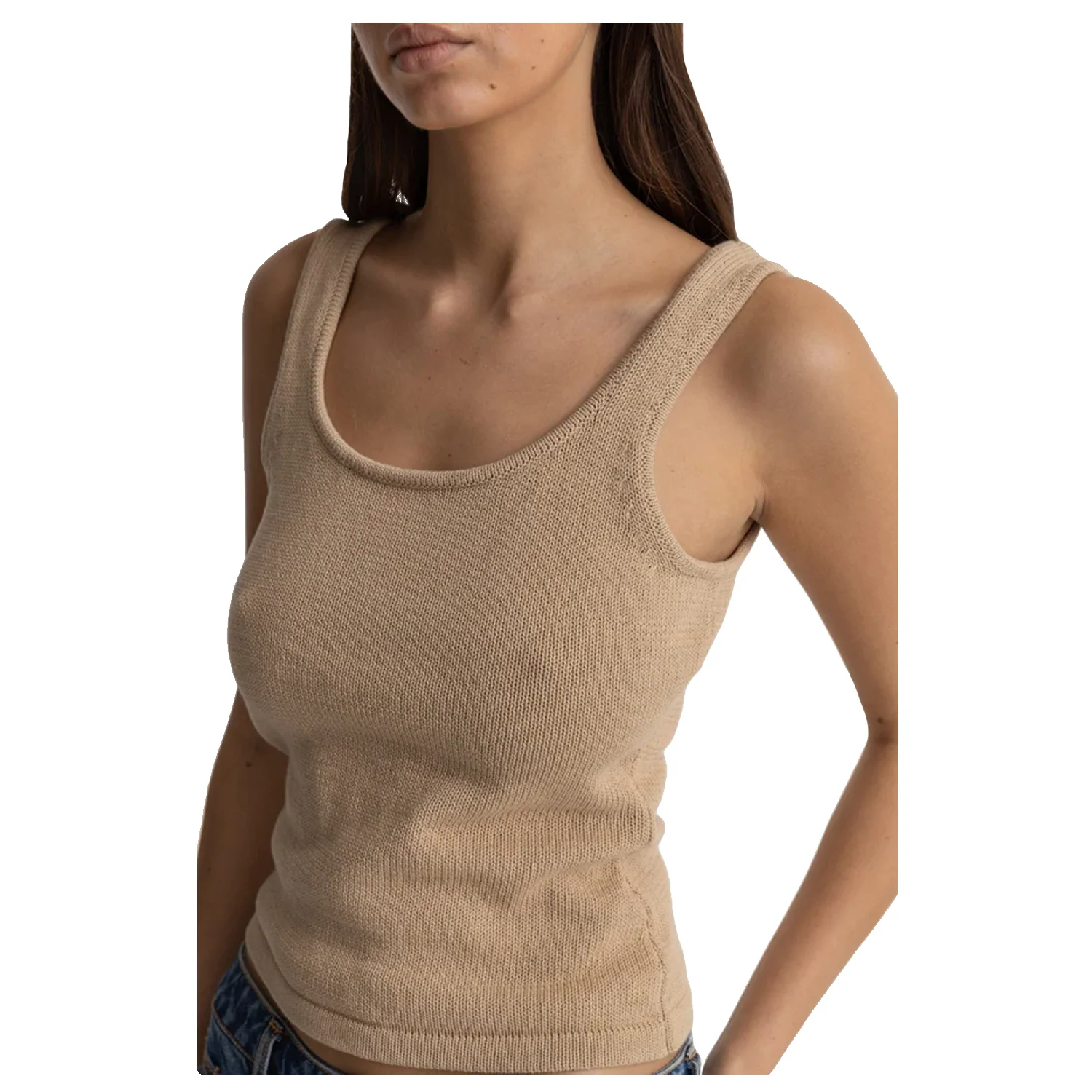 Rhythm Women's Cover Scoop Neck Tank Henna - Image 4